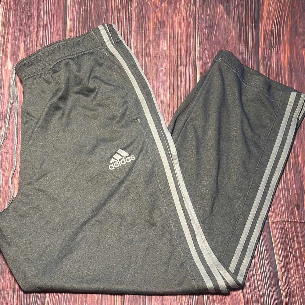 Adidas Men’s XL Grey Climalite Pants Workout Gym Athletic